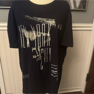 Levi’s New York City 501 Jeans Black Graphic 100% Cotton Tshirt Size XXL